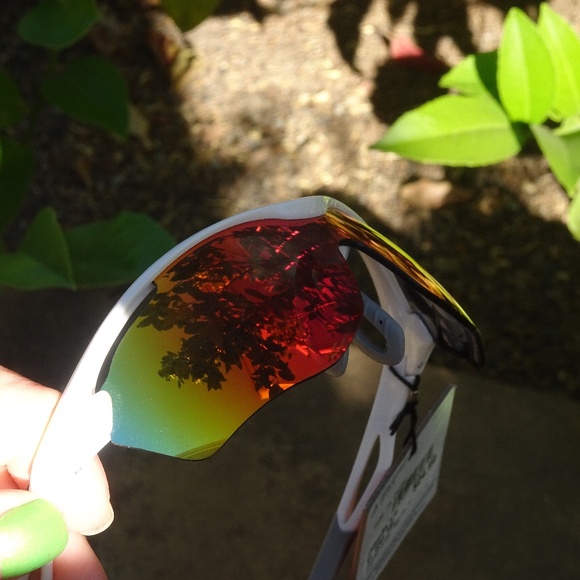 New Rawlings High Performance Youth Sunglasses White Half-Rim Rainbow Shield - Picture 5 of 5